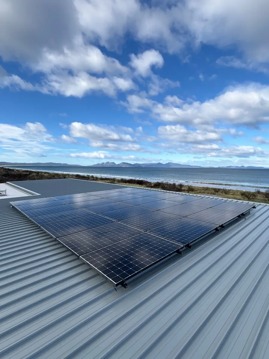 Solar panel arrays in Launceston